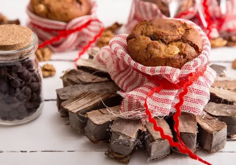 Muffins Rustic με Μαγιά και Προζύμι