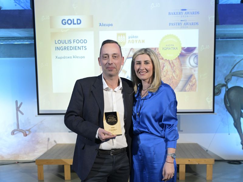 Loulis Mills_Gold και Platinum βραβεία για τα χωριάτικα άλευρα Μύλοι Λούλη στα Bakery & Pastry awards 2024