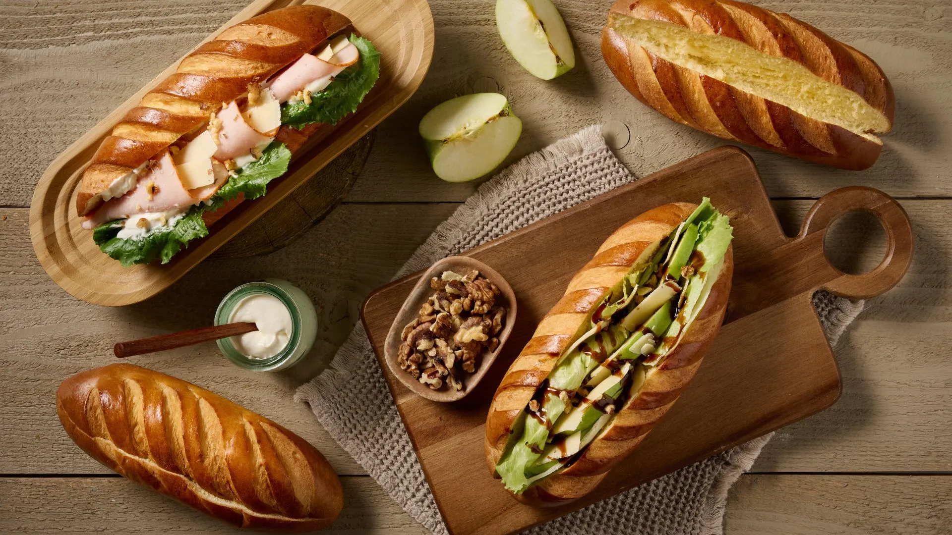 Sandwich με μπαγκέτα Βιέννης